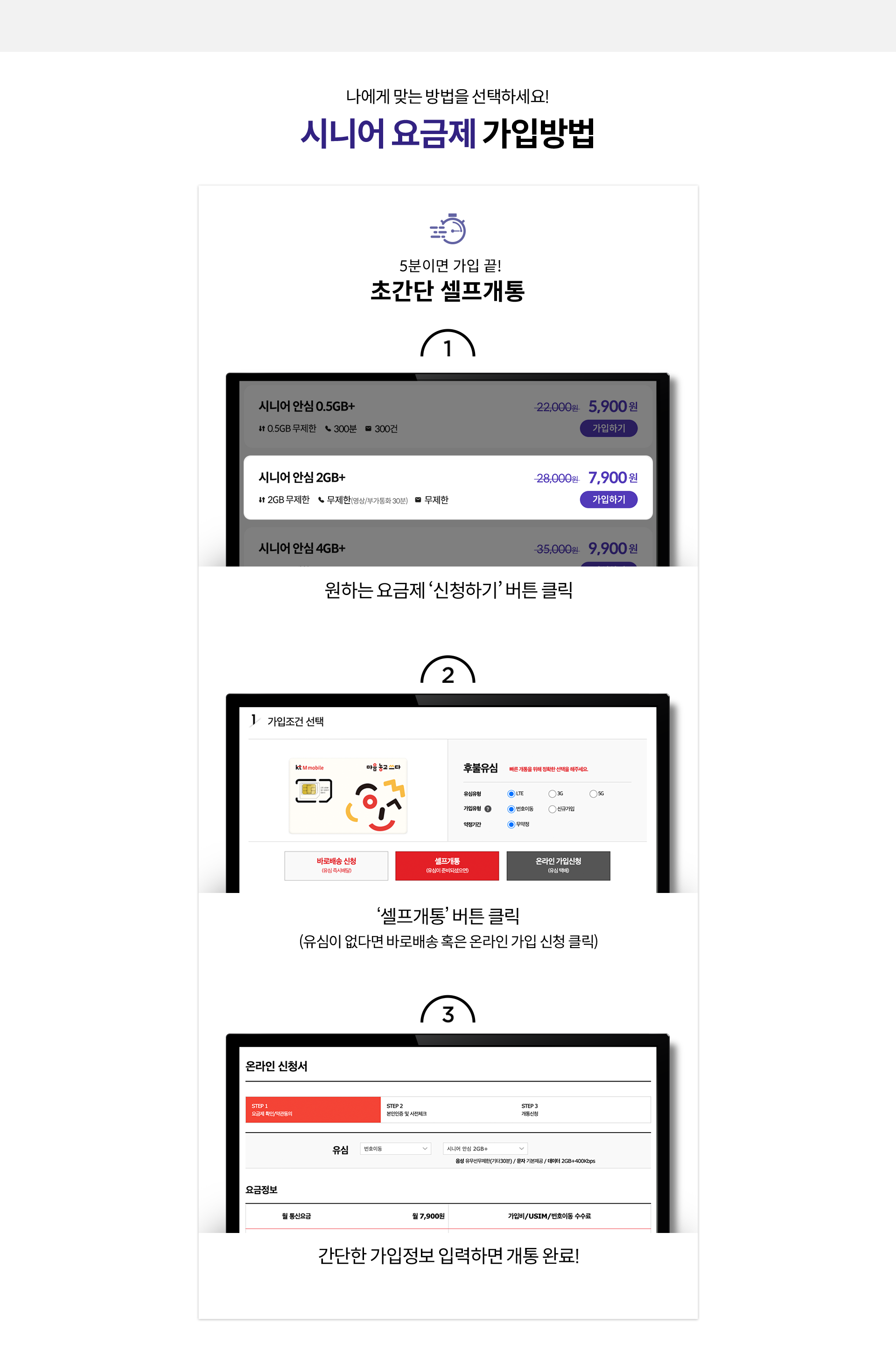 시니어 요금제 가입방법