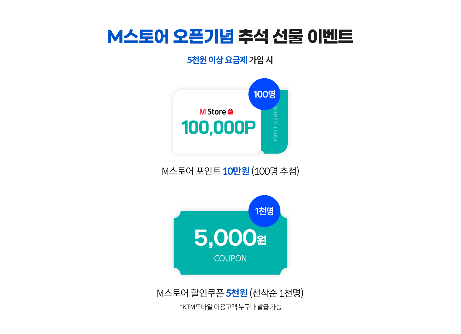 데이터쿠폰 증정 혜택