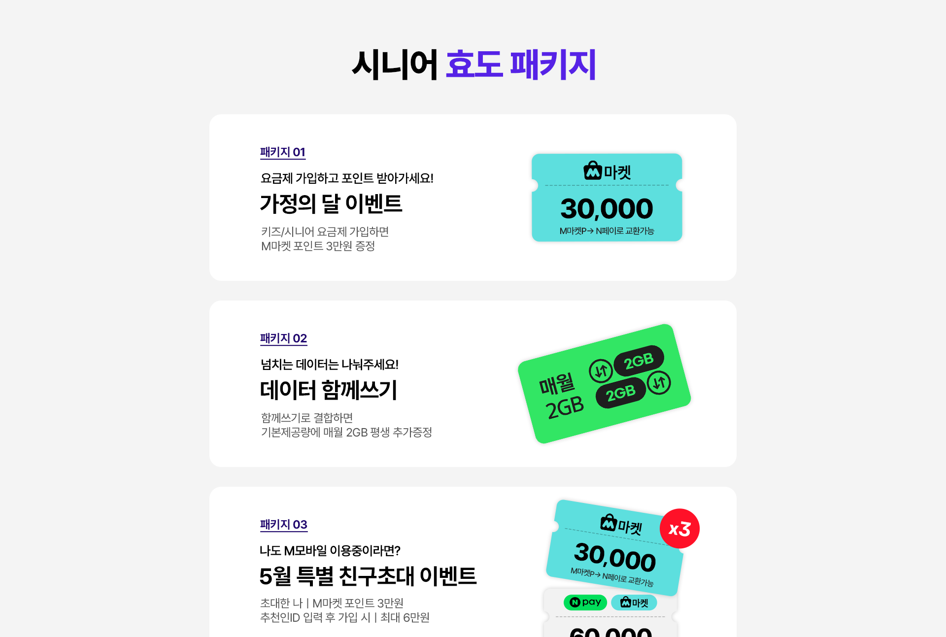 시니어 효도 패키지