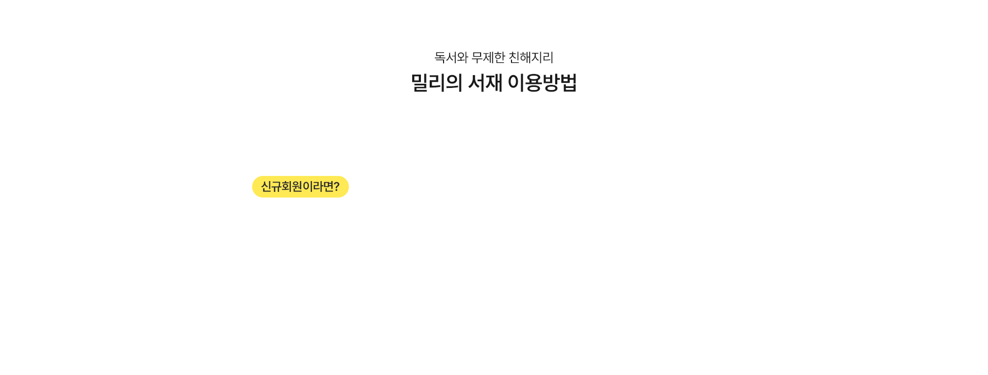 밀리의 서재 이용방법