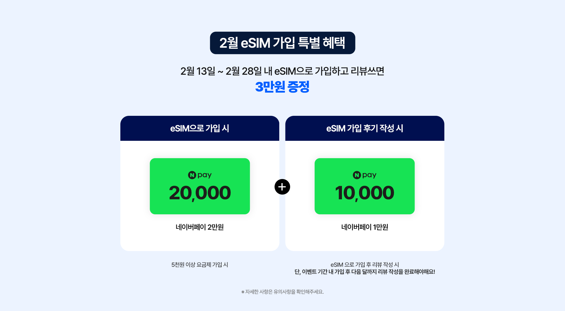 2월 eSIM 가입 특별 혜택